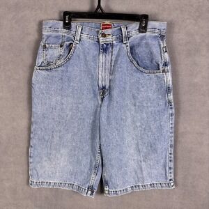Vintage Jorts Jean Shorts‎ Size 33 Mens Denim 90's Y2K Tommy Hilfiger Skater